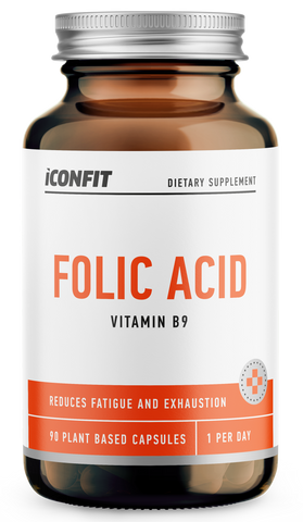 ICONFIT B9 Vitamīns (Folijskābe) - 90 kapsulas 400 μg