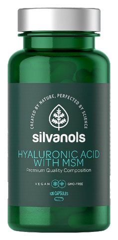 SILVANOLS Premium Kapsulas ar Hialuronskābi un MSM, 120 gab.