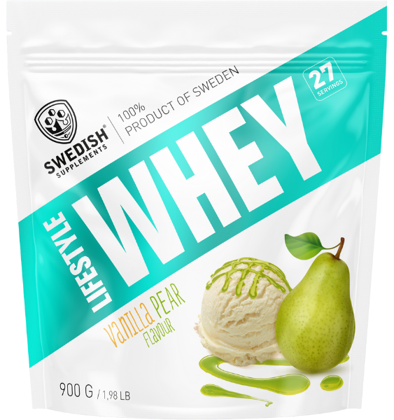 SWEDISH SUPPLEMENTS Lifestyle Whey Vanilla Pear - pulveris 900 g