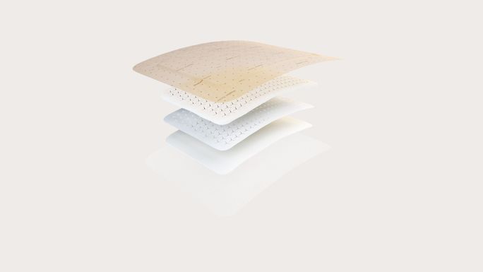 MEPILEX Border Flex 15 x 15 cm, 5 plāksteri