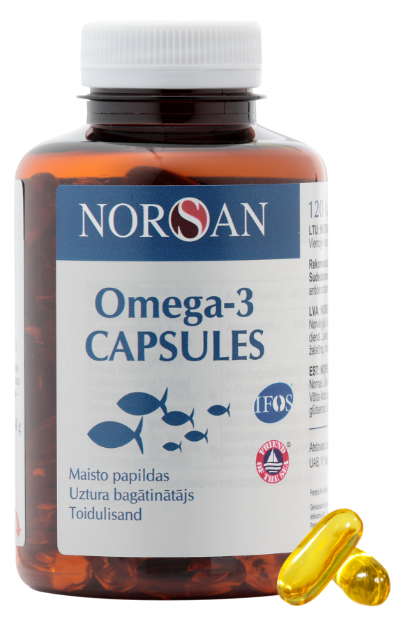 NORSAN Omega-3, 120 kapsulas