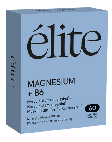 ELITE B6 ar magniju - 60 tabletes