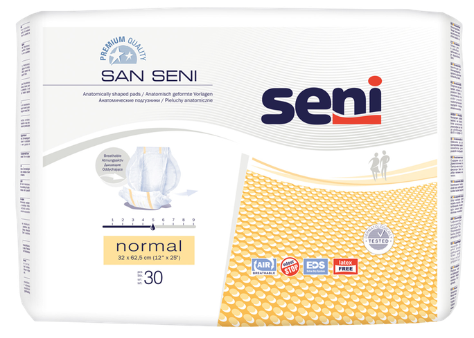SENI San Normal uroloģiskie ieliktņi 30 gab. - urīnvadu nesaturēšanai
