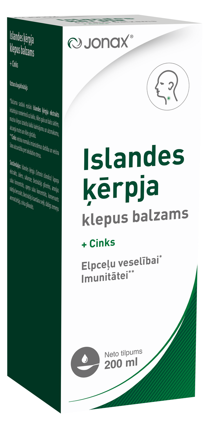 JONAX Klepus balzams ar Islandes ķērpja ekstraktu, 200 ml