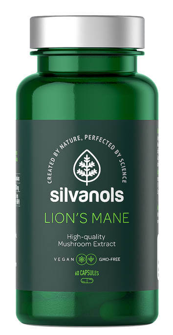 SILVANOLS Ežu dižadatenes 60 kapsulas Lion's Mane