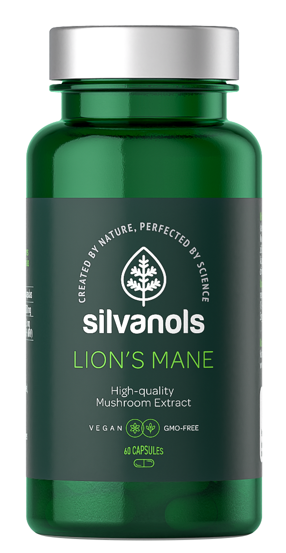 SILVANOLS Ežu dižadatenes 60 kapsulas Lion's Mane