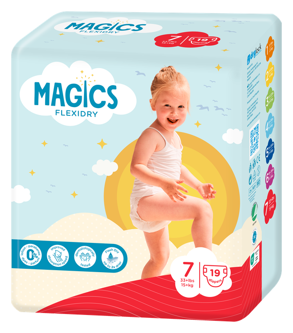 MAGICS Flexidry XXL, Autiņbiksītes bērniem no 15 kg, 19 gab.