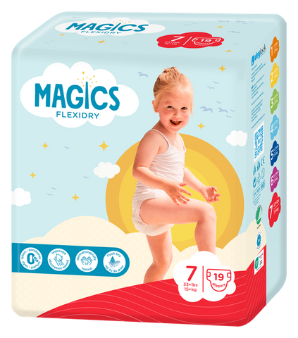 MAGICS Flexidry XXL, Autiņbiksītes bērniem no 15 kg, 19 gab.