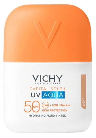 Tonējošais VICHY UV Aqua saules aizsarglīdzeklis SPF50, 50 ml