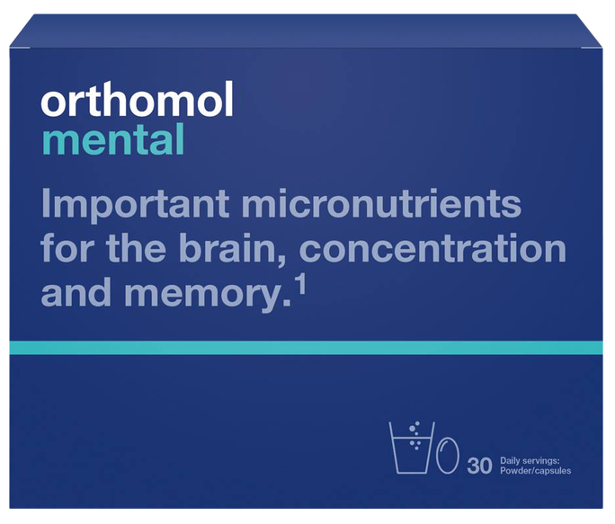 ORTHOMOL Mental — 30 dienu komplekts (pulveris un kapsulas)