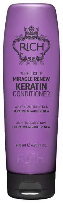 RICH Pure Luxury Keratin Miracle Renew matu kondicionieris, 200 ml