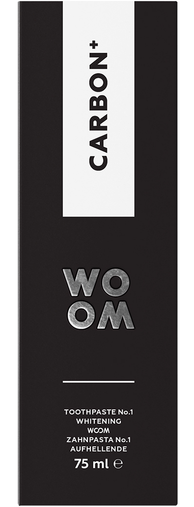 Zobu pasta WOOM Carbon - 75 ml baltošanas līdzeklis