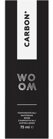 Zobu pasta WOOM Carbon - 75 ml baltošanas līdzeklis