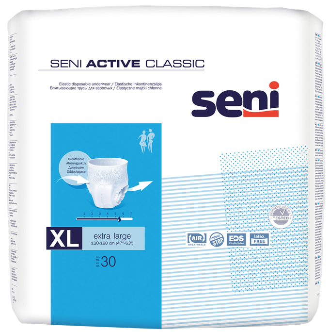 SENI Active Classic XLarge urīna noplūdes biksītes 30 gab.