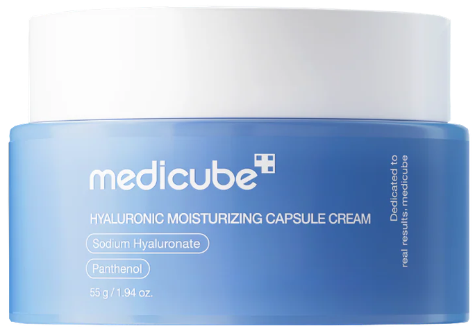 MEDICUBE Hialuronskābes mitrinošais kapsulas krēms, 55 g sejai