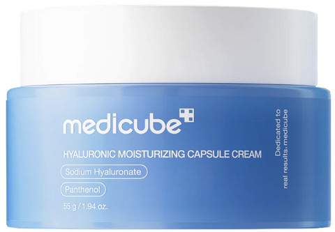 MEDICUBE Hialuronskābes mitrinošais kapsulas krēms, 55 g sejai