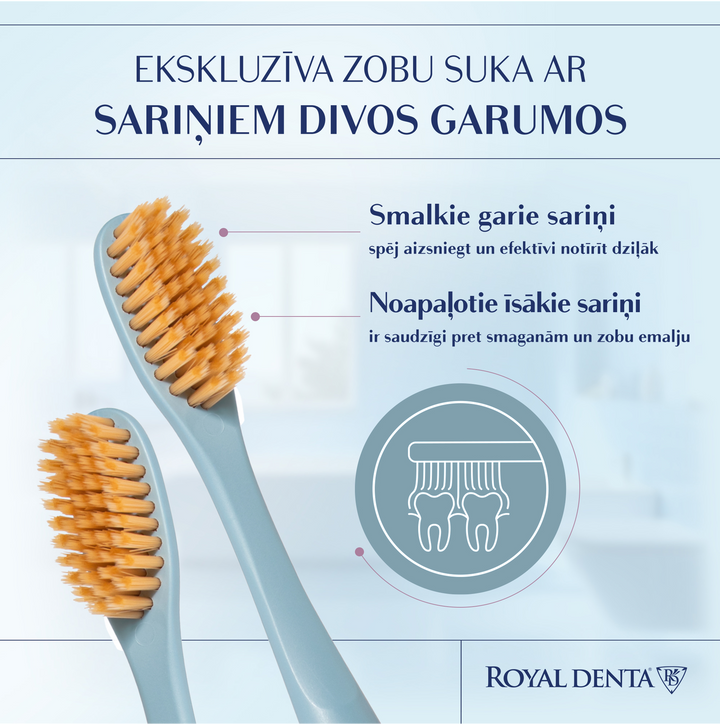 ROYAL DENTA Gold mīkstā zobu birste, 4 gab.