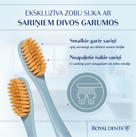 ROYAL DENTA Gold mīkstā zobu birste, 4 gab.