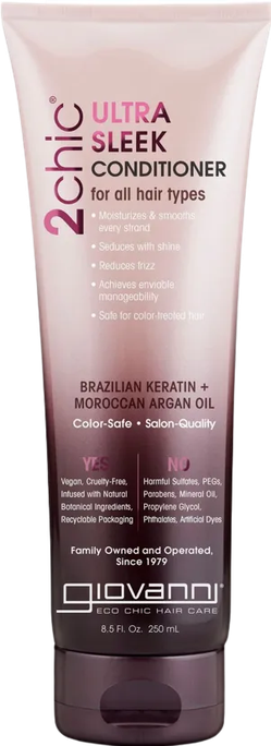 GIOVANNI 2chic matu kondicionieris Ultra Sleek, 250 ml
