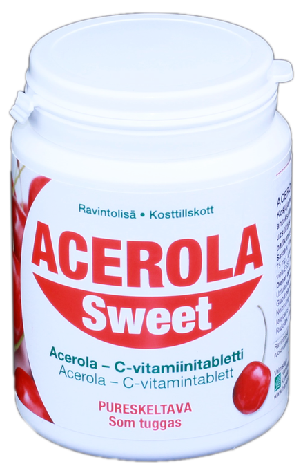 ACEROLA Sweet - 75 mg C vitamīna košļājamās tabletes (250 gab.)