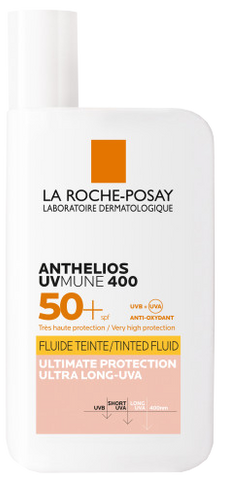 LA ROCHE-POSAY Anthelios UVmune 400 SPF50+ Tonējošs fluīds saules aizsarglīdzeklim, 50 ml