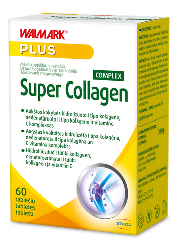 WALMARK Komplekss Super Collagen tabletes ēšanai, 60 gab.