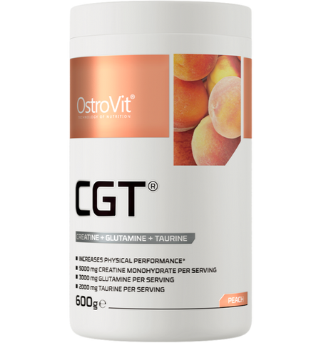 OstroVit CGT 600 g persiku garšas pulveris