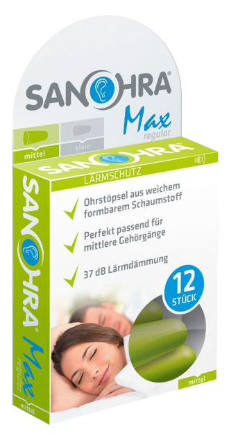 SANOHRA MAX ausu aizbāžņi pieaugušajiem, 12 pāri