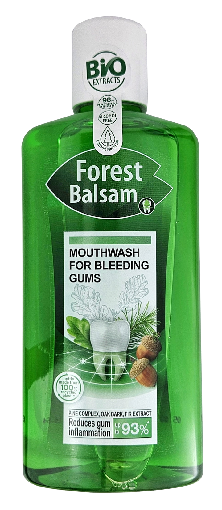 Ozola un baltegles mutes skalojamais līdzeklis FOREST BALM, 500 ml smaganu aizsardzībai