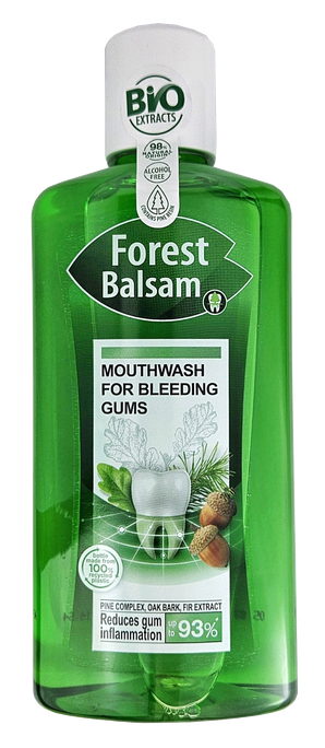 Ozola un baltegles mutes skalojamais līdzeklis FOREST BALM, 500 ml smaganu aizsardzībai