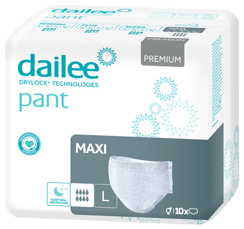Premium DAILEE Maxi L nesaturnes biksītes - komplekts 10 gab.