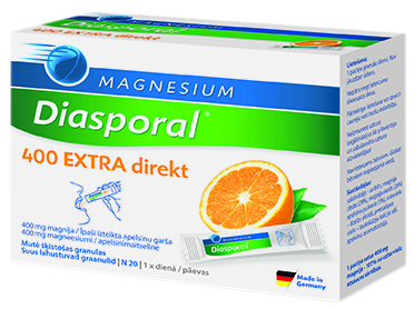 Magnija Diasporal 400 Extra tūlītējās darbības paciņas 20 gabalos