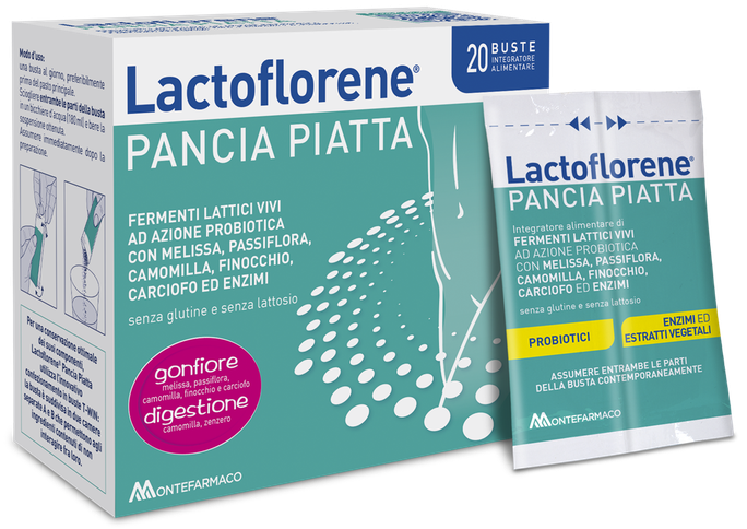 LACTOFLORENE Pancia Piatta - pulveris 20 paciņas