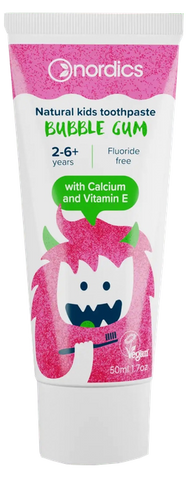 NORDICS bērnu zobu pasta Bubble Gum, 50 ml