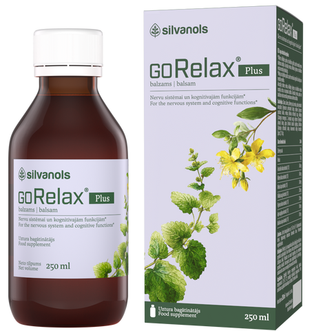 GORELAX Plus balzams 250 ml – nervu sistēmai un kognitīvajām funkcijām