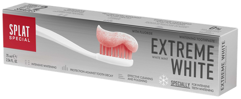 SPLAT Special Extreme White zobu pasta 75 ml — balinošā un pulējošā formula