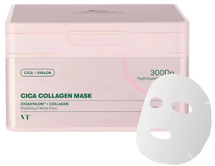 VT COSMETICS Cica Collagen ādas kopšanas maska 30 gabali