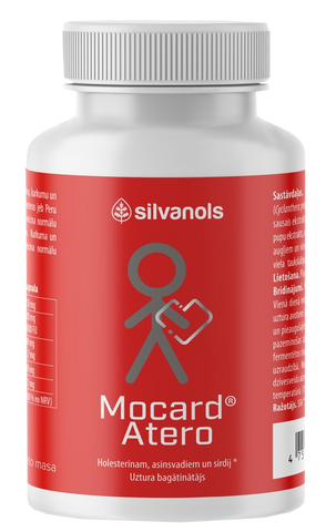 MOCARD Atero kapsulas 120 gab. — sirdij, holesterīnam un asinsradiem
