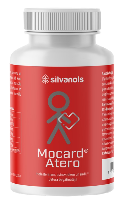 MOCARD Atero kapsulas 120 gab. — sirdij, holesterīnam un asinsradiem