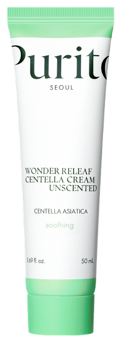 PURITO Centella Asiatica Wonder Releaf bez smaržas sejas krēms 50 ml