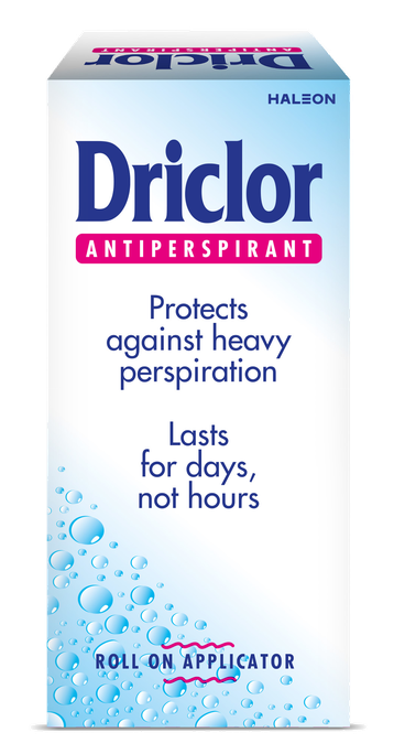 Dezodorants DRICLOR rullītī, 20 ml tilpums