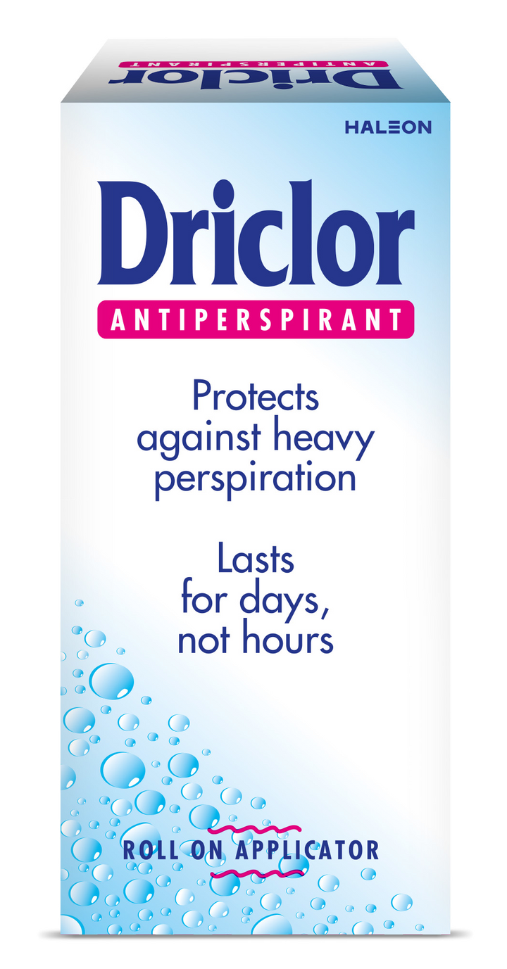 Dezodorants DRICLOR rullītī, 20 ml tilpums