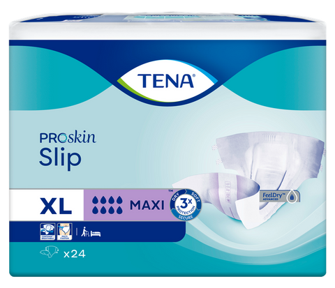 TENA ProSkin Slip Maxi XL autiņbiksītes – 24 gab. mīkstam komfortam