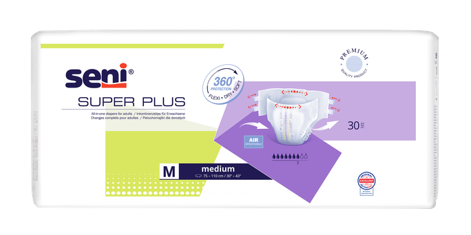 SENI Plus Medium - 30 gab. autiņbiksītes pieaugušajiem