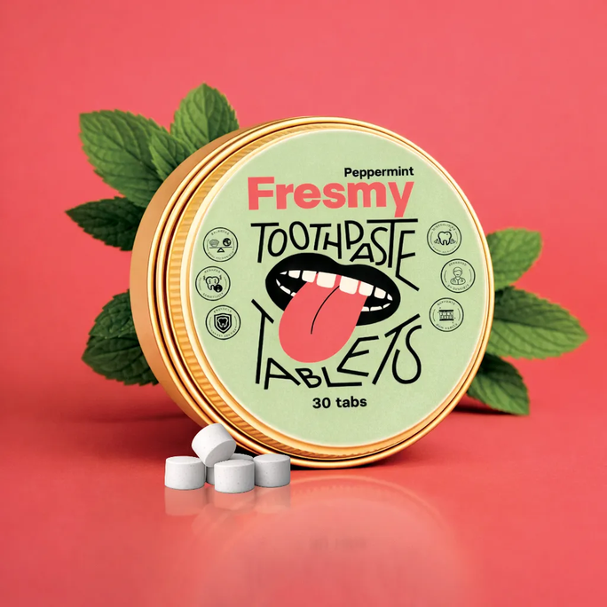 FRESMY piparmētru zobu pastas tabletes - 30 gab.