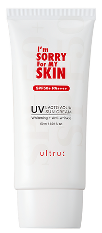 I'M SORRY FOR MY SKIN Lacto Aqua SPF50+ saules aizsargkrēms 50 ml