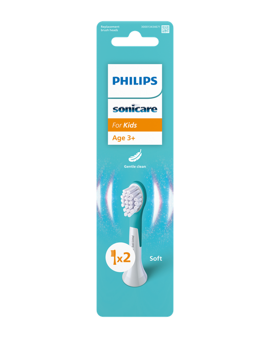PHILIPS Sonicare KIDS HX6032/90 elektroniskās zobu birstes uzgaļi – 2 gab. (no 3g.)