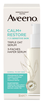 AVEENO Trīskāršu auzu mierinošais serums Calm+Restore, 30 ml