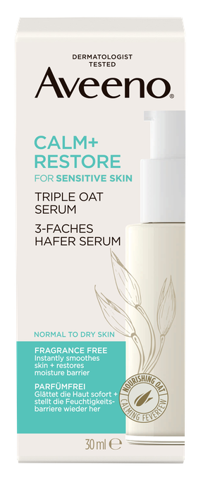 AVEENO Trīskāršu auzu mierinošais serums Calm+Restore, 30 ml