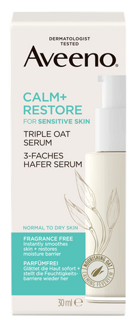 AVEENO Trīskāršu auzu mierinošais serums Calm+Restore, 30 ml